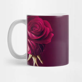 Red rose says Mug